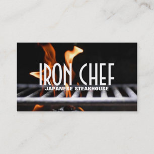 Järn Chef Japanska Restaurant Cooking Classes Visitkort