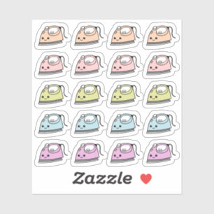 Järn Chores Tvätt Ironing Reminder Bujo Planner Klistermärken