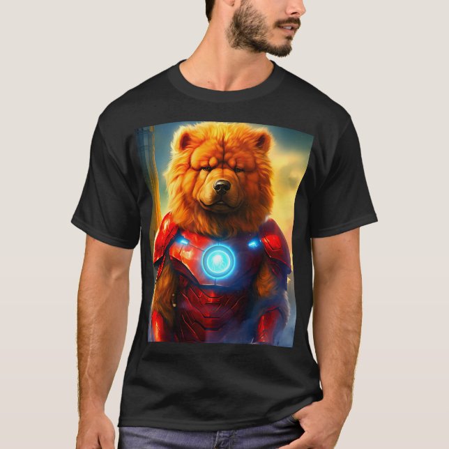 Järn Chow Chow T Shirt (Framsida)