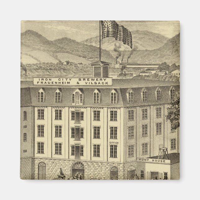 Järn City Brewery, Frauenheim och Vilsack Magnet (Framsidan)