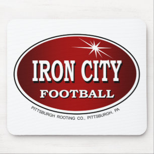 JÄRN CITY FOOTBALL Pittsburgh Stil ~ Mousepad Musmatta