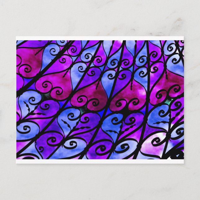 Järn Clad Hearts Vykort (Framsida)