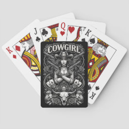 Järn Cowgirl Casinokort