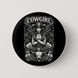 Järn Cowgirl Knapp