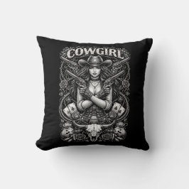 Järn Cowgirl Kudde