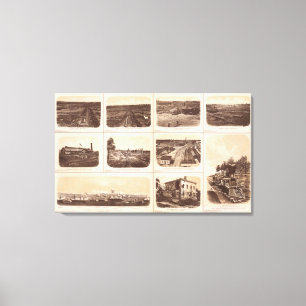 Järn, Engine Hero, rebel linjer, byggnad Canvastryck