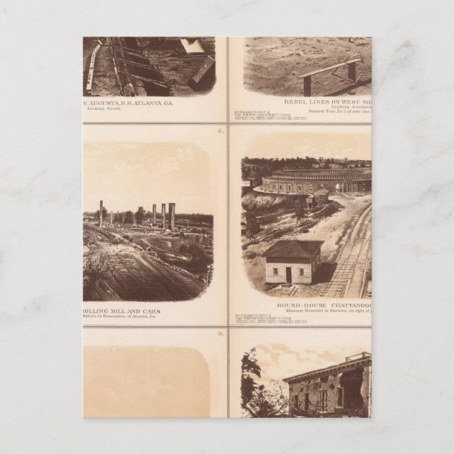 Järn, Engine Hero, rebel linjer, byggnad Vykort (Framsida)