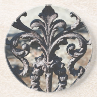 Järn Fleur De Lis Underlägg Sandsten