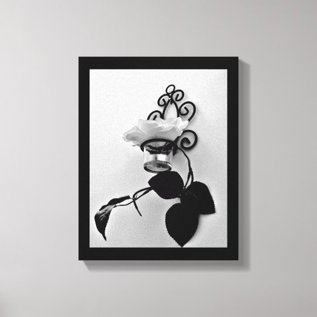 Järn Flower Sconce Canvastryck (Framsida)