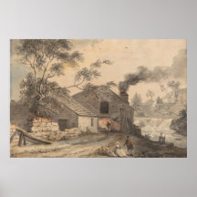 Järn Forge vid floden Kent, Westmorland - Sandby