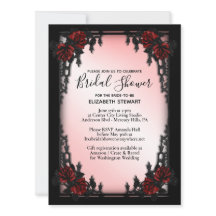 Järn Gothic Inbjudningskort för möhippan-registeri