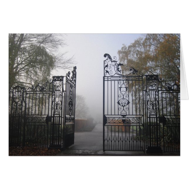 Järn grind hälsningskort (Framsidan Horizontal)