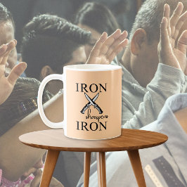 Järn hajar Järn Knivar kristen Kaffemugg