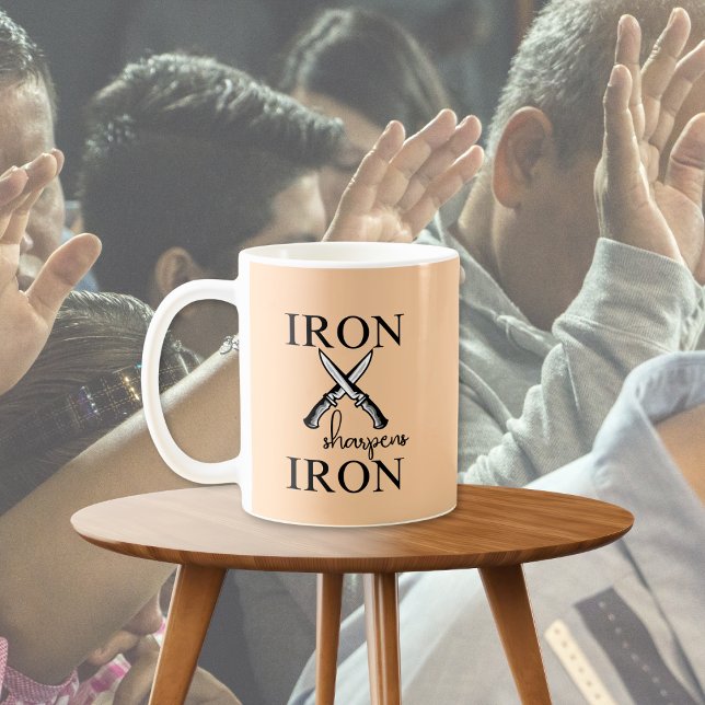 Järn hajar Järn Knivar kristen Kaffemugg (Skapare uppladdad)
