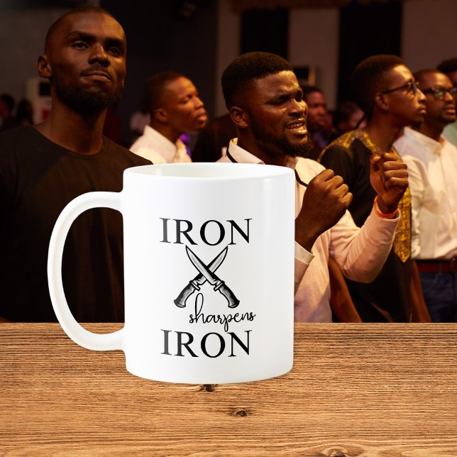 Järn hajar Järn Knivar kristen Kaffemugg (Skapare uppladdad)