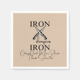 Järn hajar Järn Knivar kristen Pappersservett