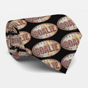 Järn Hockey Goalie tie (mörk) Slips