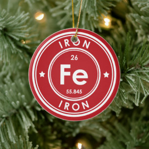 Järn Inslag Red Ceramic Ornament