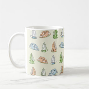 Järn Ironing Tvätt patten Kaffemugg