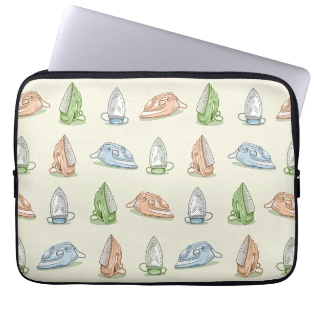 Järn Ironing Tvätt patten Laptop Fodral (Framsidan)