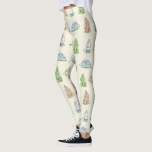 Järn Ironing Tvätt patten Leggings
