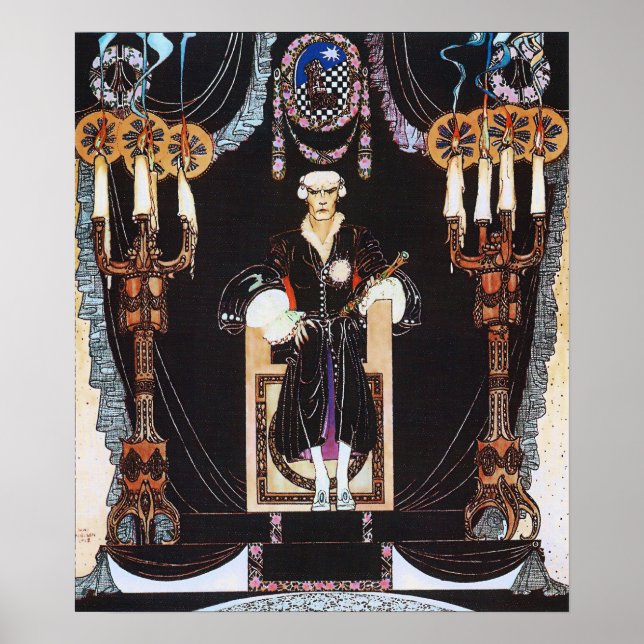 Järn Kung Illustration från Kay Nielsen Fine Art Poster (Framsidan)