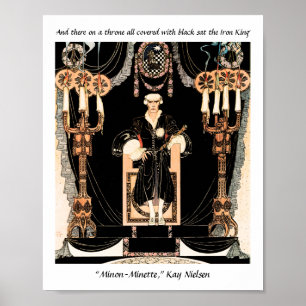 Järn Kung-sagobilden av Kay Nielsen Poster