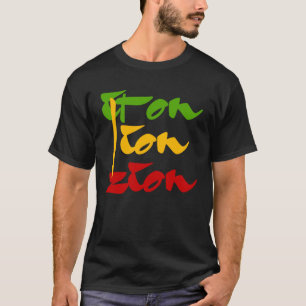 Järn Lejon Zion Rasta Färg Reggae T Shirt