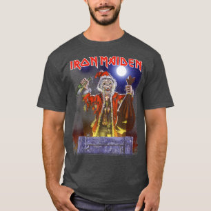 Järn MaidenNo Prayer Santa Eddie Jul T Shirt