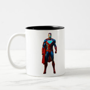 Järn Man - Elemental Heroics Apparel Två-Tonad Mugg