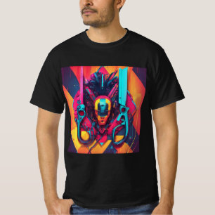 järn man-skjutvapen t shirt