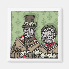 Järn Mask Carolers - Magnet Pop Goth Helgdag
