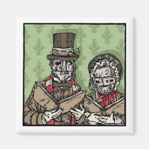 Järn Mask Carolers - Magnet Pop Goth Helgdag