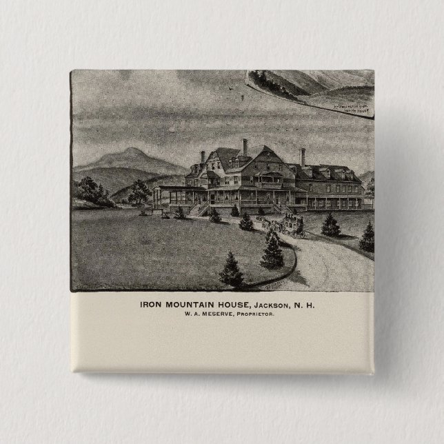 Järn Mountain House, Jackson, NH Knapp (Framsida)