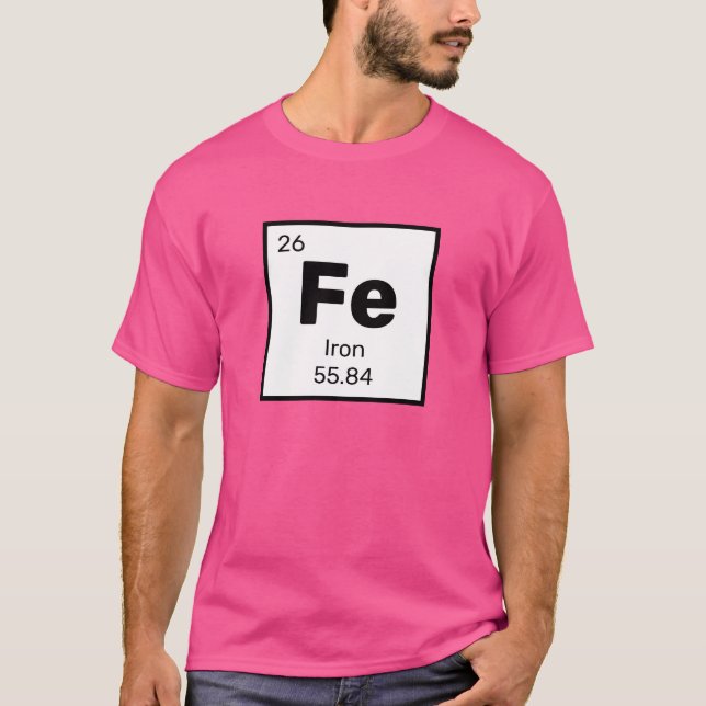 Järn / Periodiska Bord - Fe Inslag T-Shirt (Framsida)