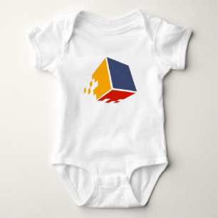 Järn Pixel Baby One-Biet T Shirt