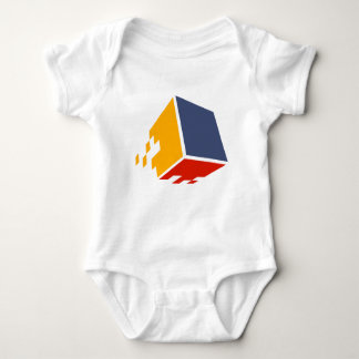 Järn Pixel Baby One-Biet T Shirt