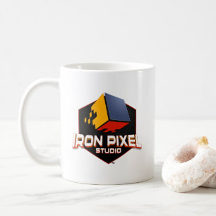 Järn Pixel Fullt Logotyp Mugg