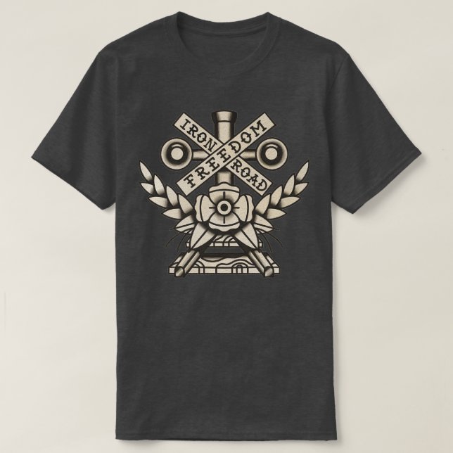 Järn Road Freedom BW 1 T Shirt (Design framsida)