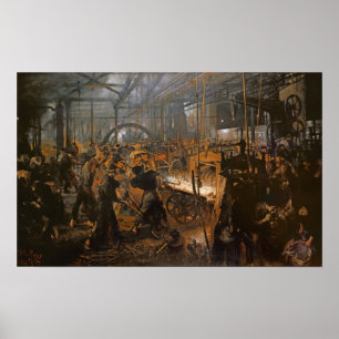 Järn-Rolling Mill 1875 Poster
