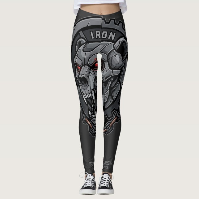 Järn Ruthless Hårdcore Uthållighet | Gym Mentalite Leggings (Framsida)