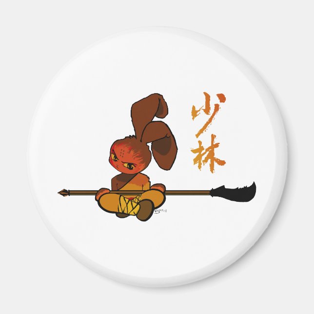 järn shaolin bunny kwan dao magnet (Framsidan)