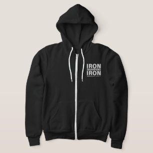 Järn Sharpens Järn Bella + Canvas Zip-up Hoodie T Shirt