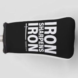 Järn Sharpens Järn Black & White Golf Putter Cover