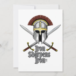 Järn Sharpens Järn Essential Christian Inspiration Inbjudningar