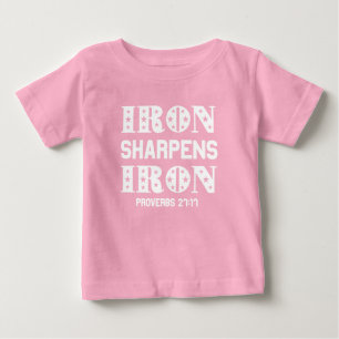 Järn Sharpens Järn Proverbs 27:11 Christian T Shirt