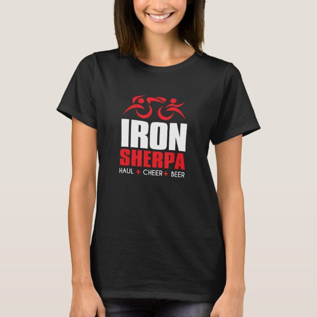 Järn Sherpa Triathlon Triathlete Inspired Haul Ch T Shirt (Framsida)