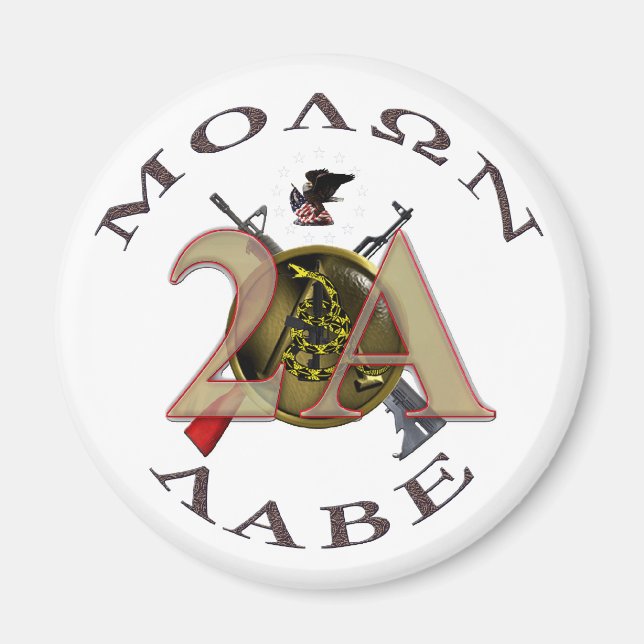 Järn Sights/Molon Labe Magnet (Framsidan)