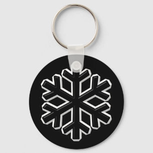 Järn Snowflake Nyckelring