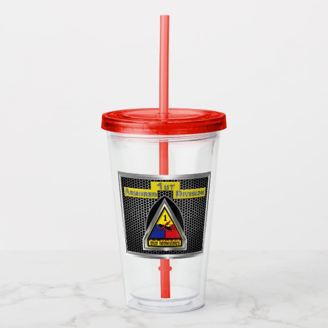 ’Järn Soldiers’ 1st Armored Division Take Away Mugg (Framsida)